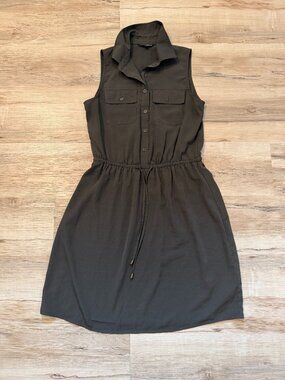 Dark Green Short Summer Dress Size Small